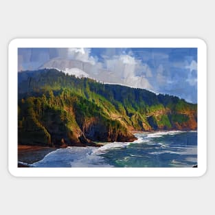 Oregon Coastal Bluff Sticker